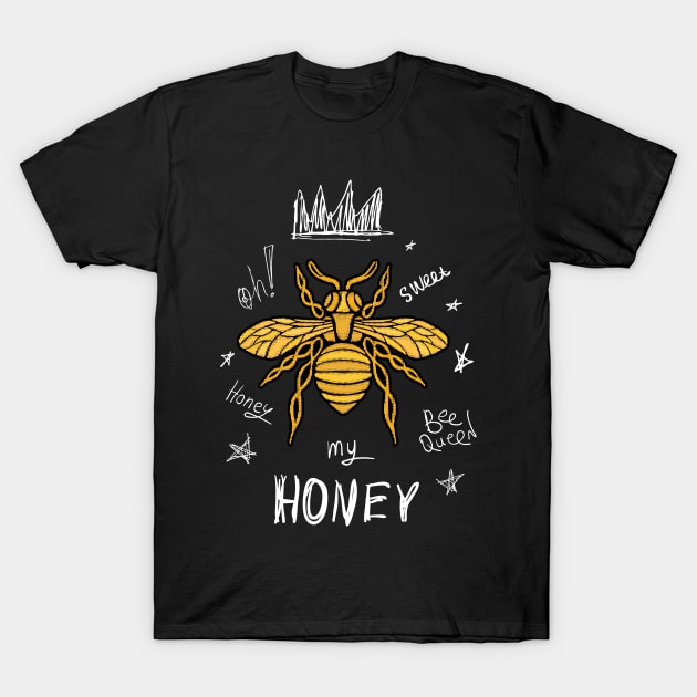 Sweet honey Bee Design giftidea T-Shirt by Maxs